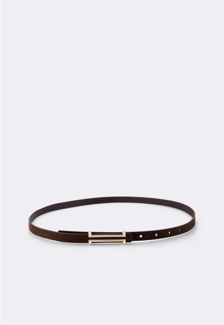 Slim Suede Belt 