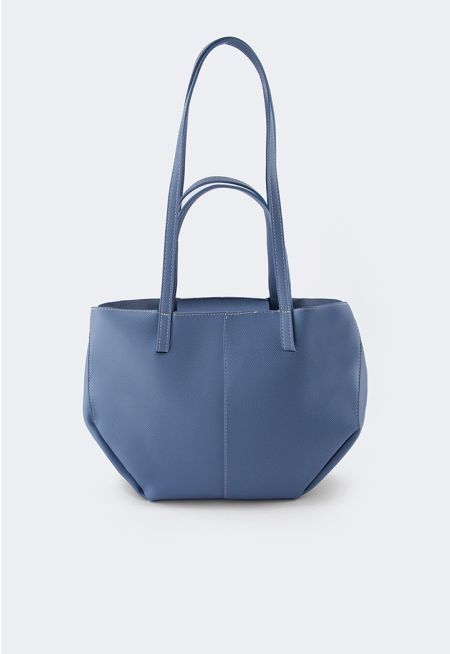 Shoulder Straps Stitch Tote Bag