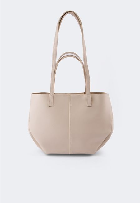 Shoulder Straps Stitch Tote Bag