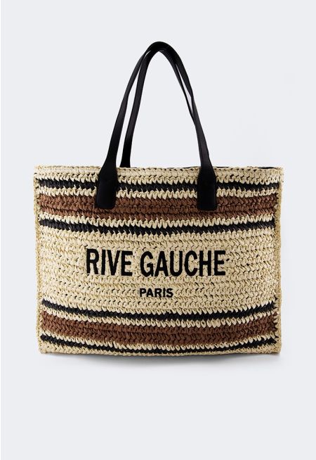 Woven Paper Tote Bag
