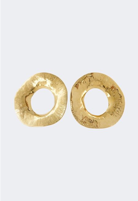 Textured Metallic Earrings