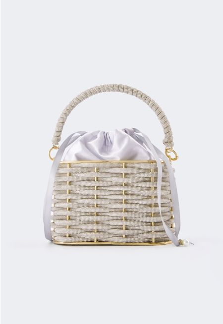 Modern Intricate Crystal Handbag