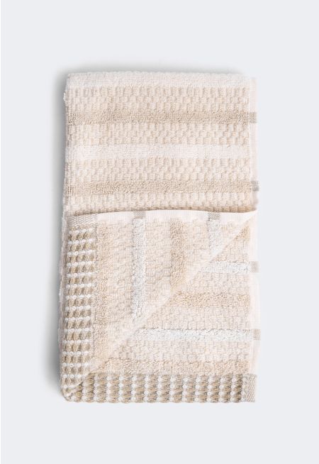 COTTON & LINEN DOBBY FACE TOWEL
