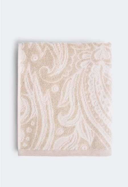 COTTON & LINEN FLORAL HAND TOWEL