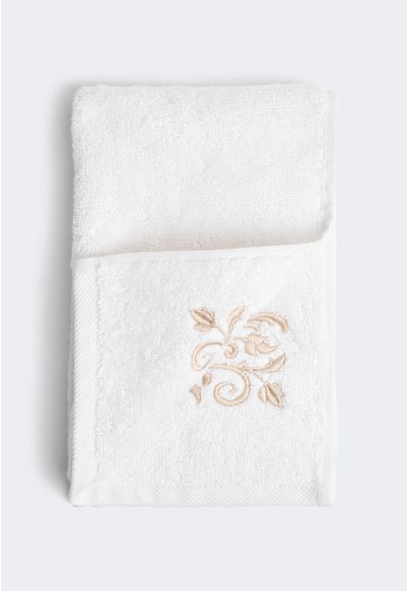 COTTON EMBROIDERED FACE TOWEL
