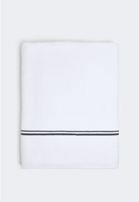 Bath Towel with Piping