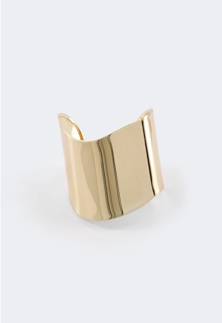 Wide Metallic Bangle