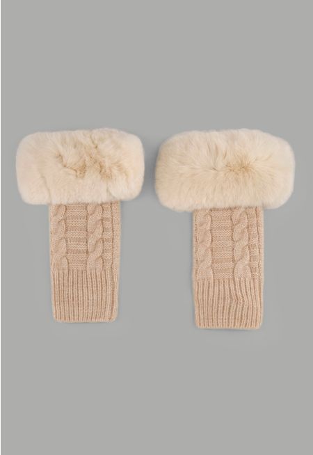 Fingerless Textured Gloves