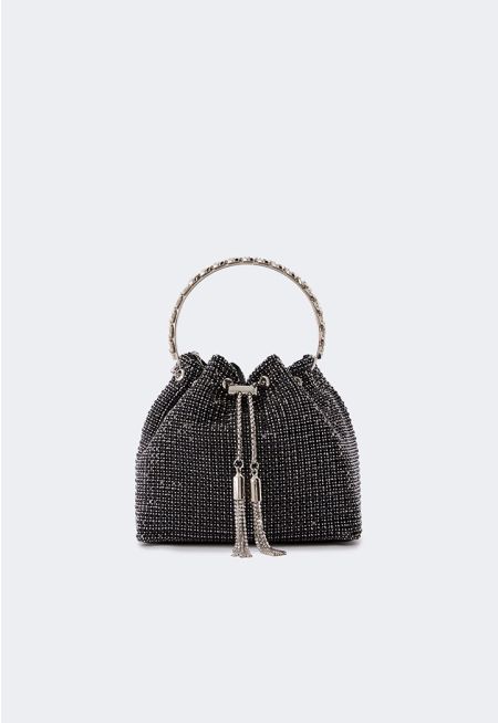 Crystal Bucket Bag