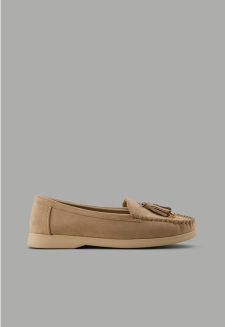 Tassel Suede Loafers