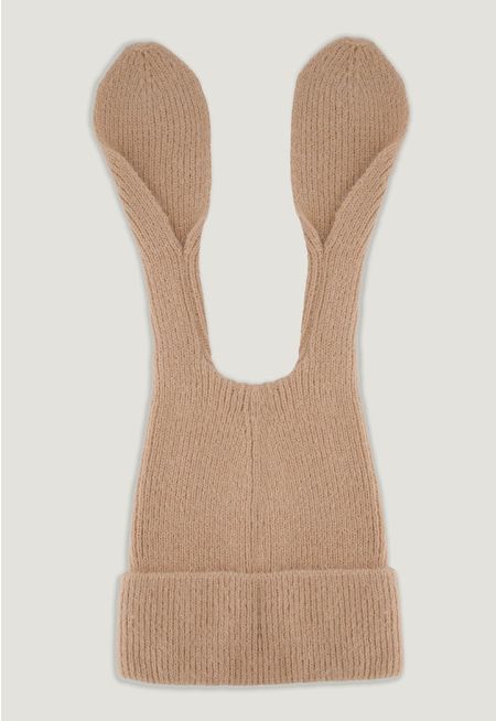 Ribbed Bunny Ears Beanie