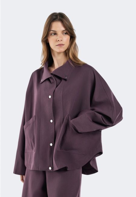 Solid Dolman Sleeve Shirt