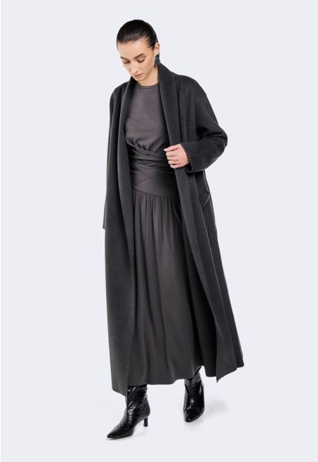 Belted Wool Overcoat