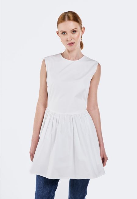 Sleeveless Peplum Top