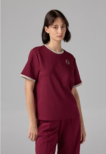 Short Sleeve Contrast T-Shirt