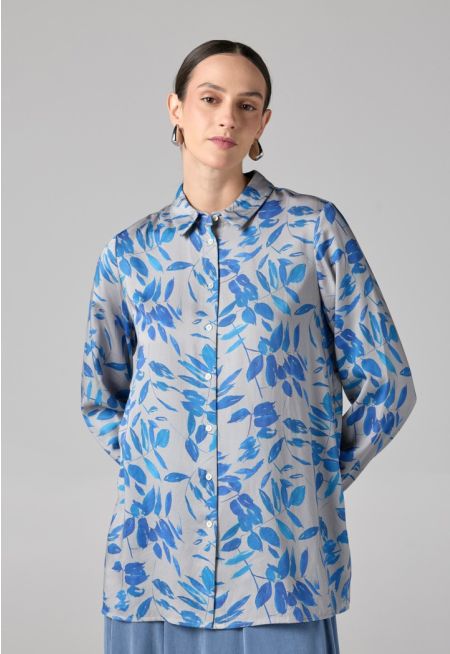 Floral Printed Long Sleeve Shirt 