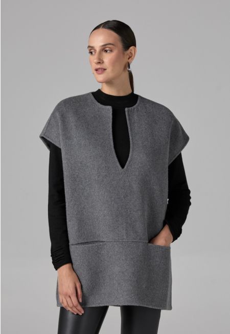 Sleeveless Wool Handmade Sweater Vest