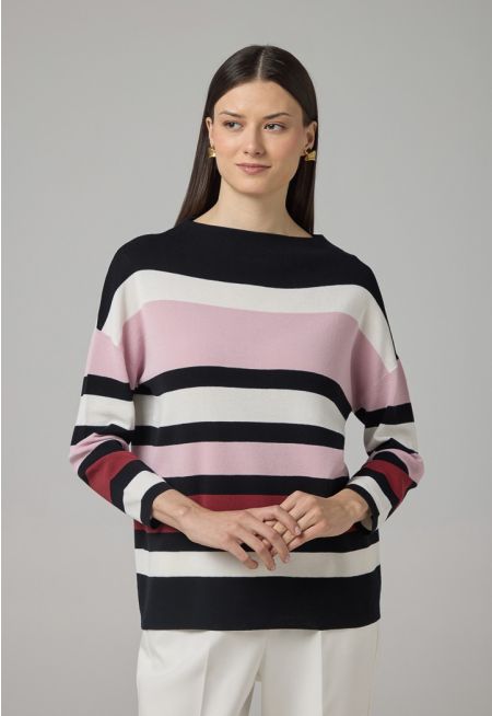 Multicolored Knitted Blouse