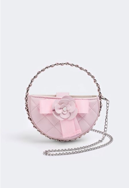 Half Moon Quilted Handbag