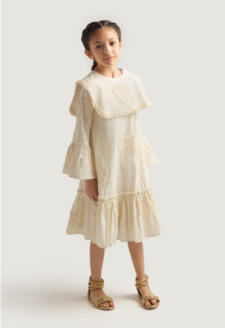 Embroidered Schiffli Dress