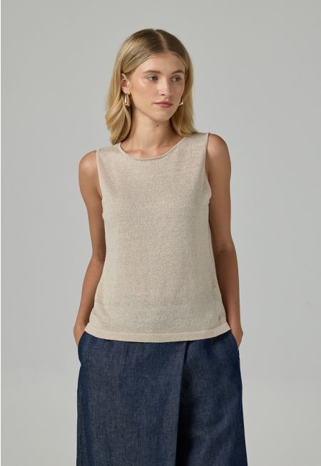 Lurex Sleeveless Top