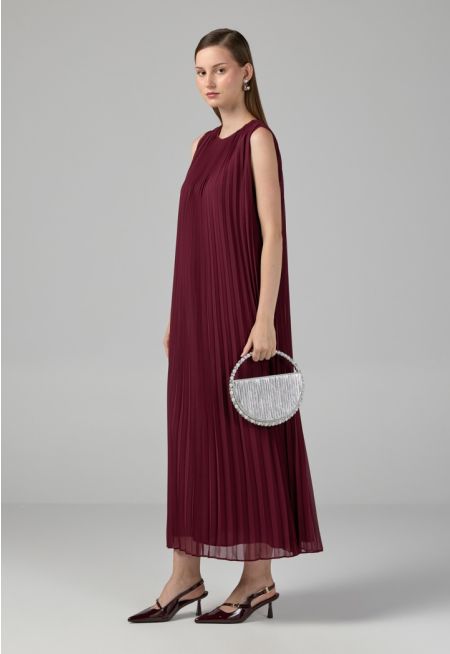 Sleeveless Round Neck Maxi Dress