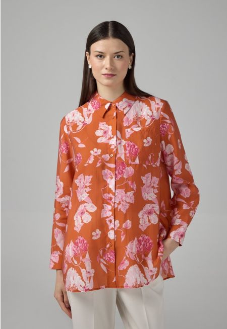 Floral Printed Long Sleeves Shirt
