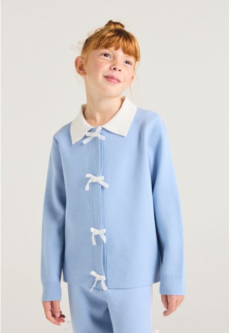 Knitted Ribbon Sweater