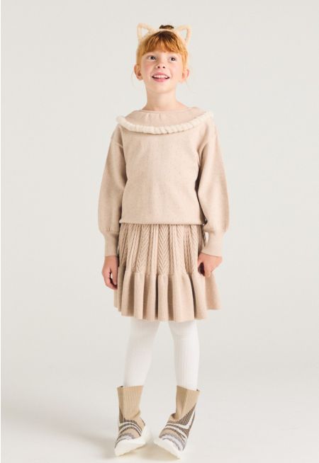 Ribbed Knitted Skirt