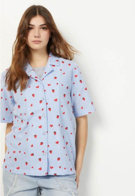 Printed Short Sleeved Shirt