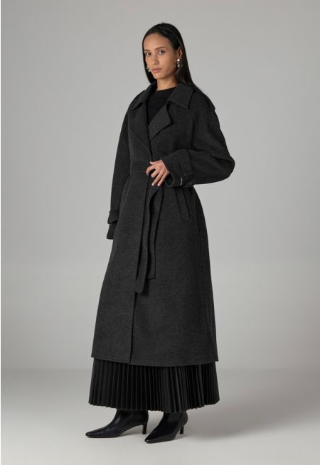 Notched Lapel Hand Made Coat