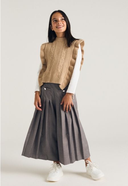 Iconic Pleated Palazzo Trousers