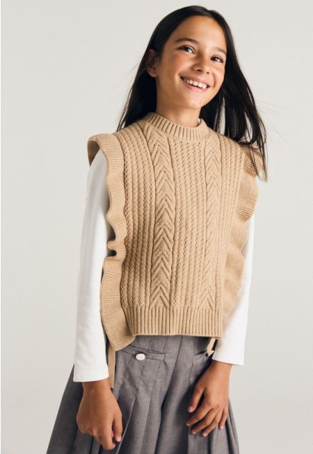 Tie Side Knitted Vest