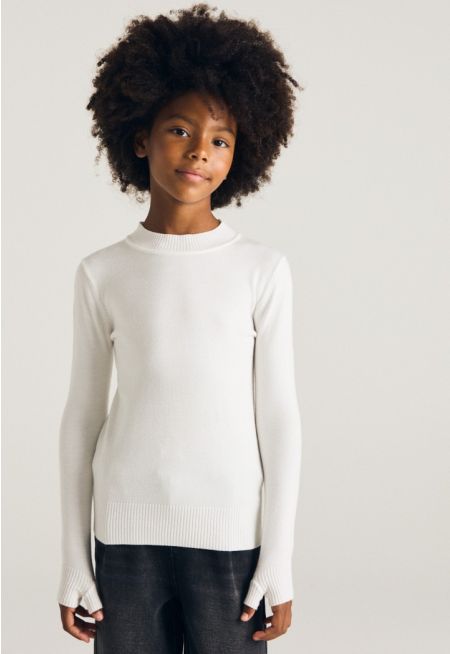 Solid Thumbhole Top