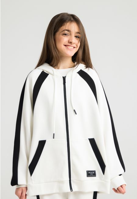 Two Toned Knitted Jacket