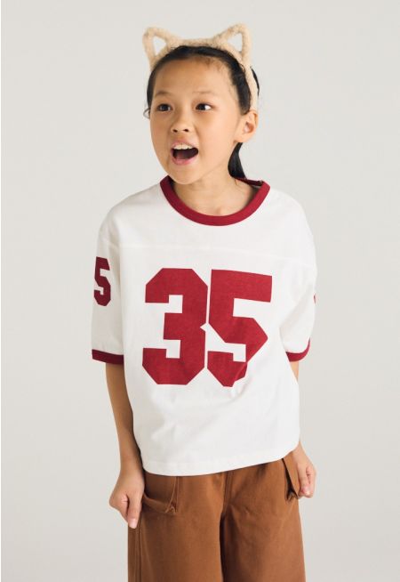 Contrast Jersey T Shirt