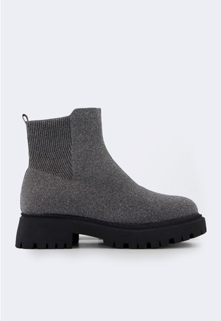 Knitted Ankle Boots