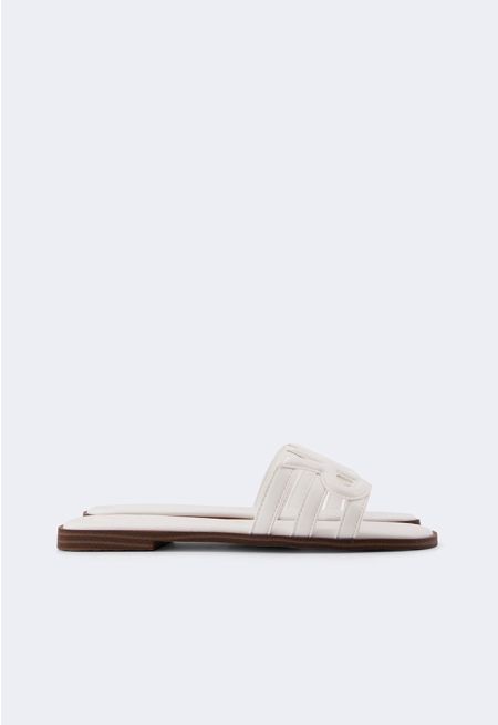 PU Leather Monogram Flats