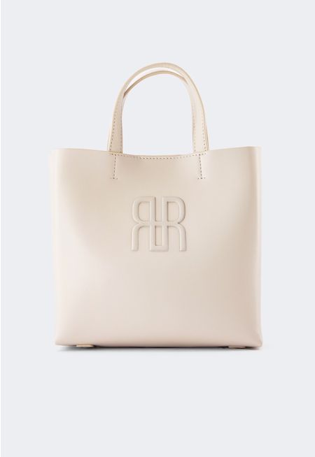 Embossed Emblem Handbag