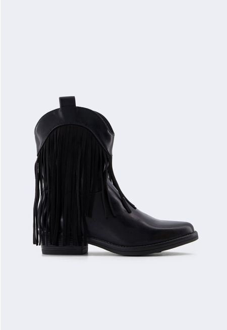 Tassels Embellished Boots
