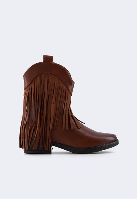 Tassels Embellished Boots