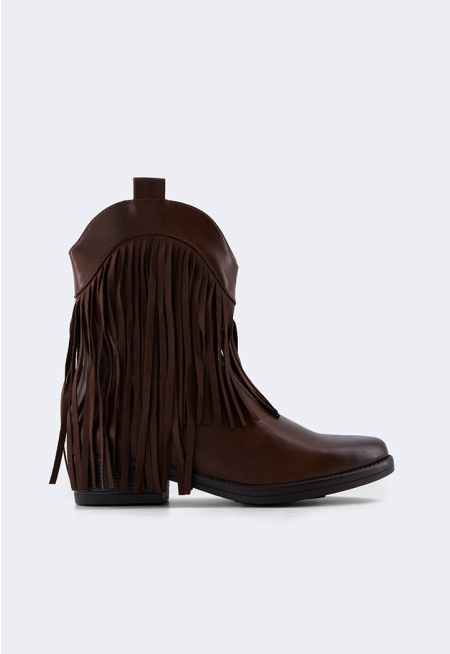 Tassels Embellished Boots