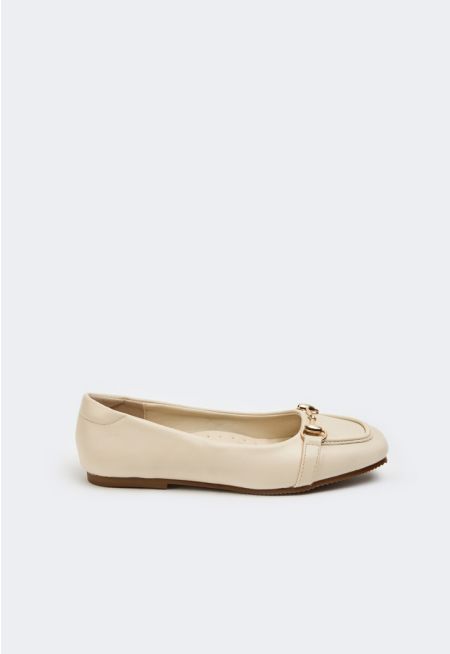 Horseshoes PU Leather Ballerina