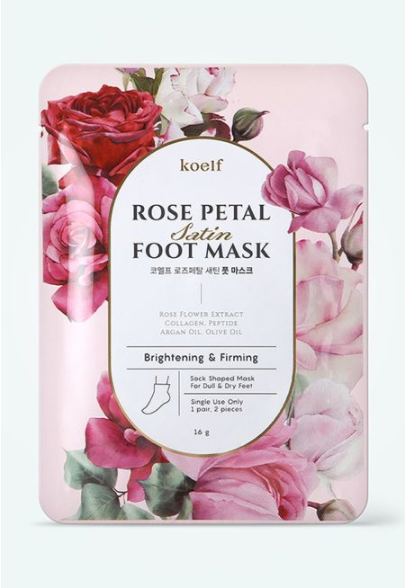 Koelf Rose Petal Satin Foot Mask