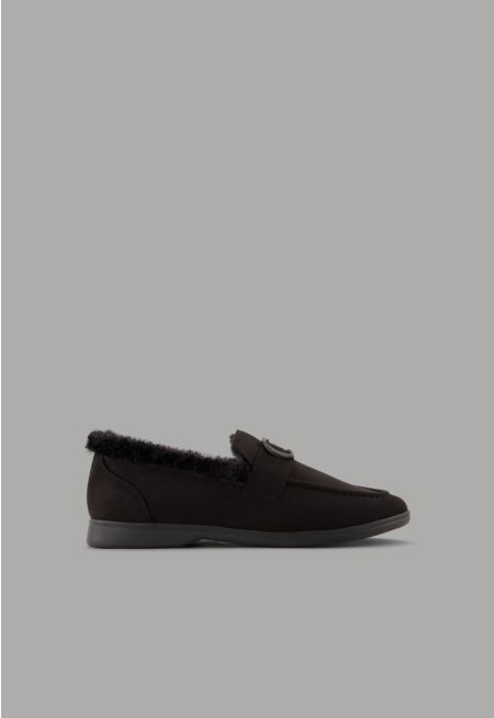 Quilted Suede Loafers