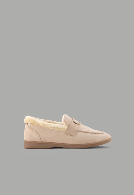 Quilted Suede Loafers