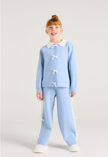 Contrast Ribbon Pants