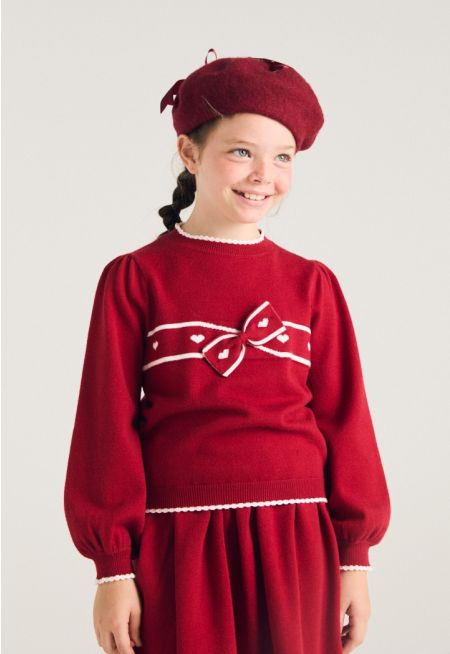 Contrast Knitted Sweater