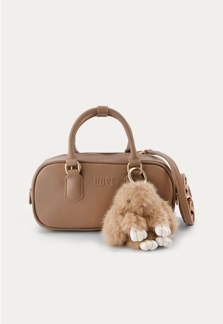 Solid PU Leather Handbag