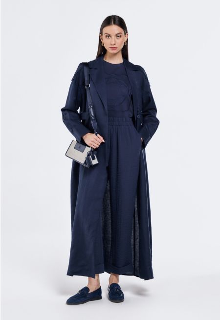 Trench Coat With Adjustable Wasit Tab